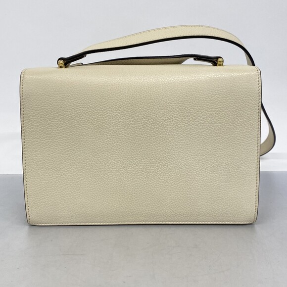 GUCCI White Leather Shoulder Bag - Picture 12 of 12